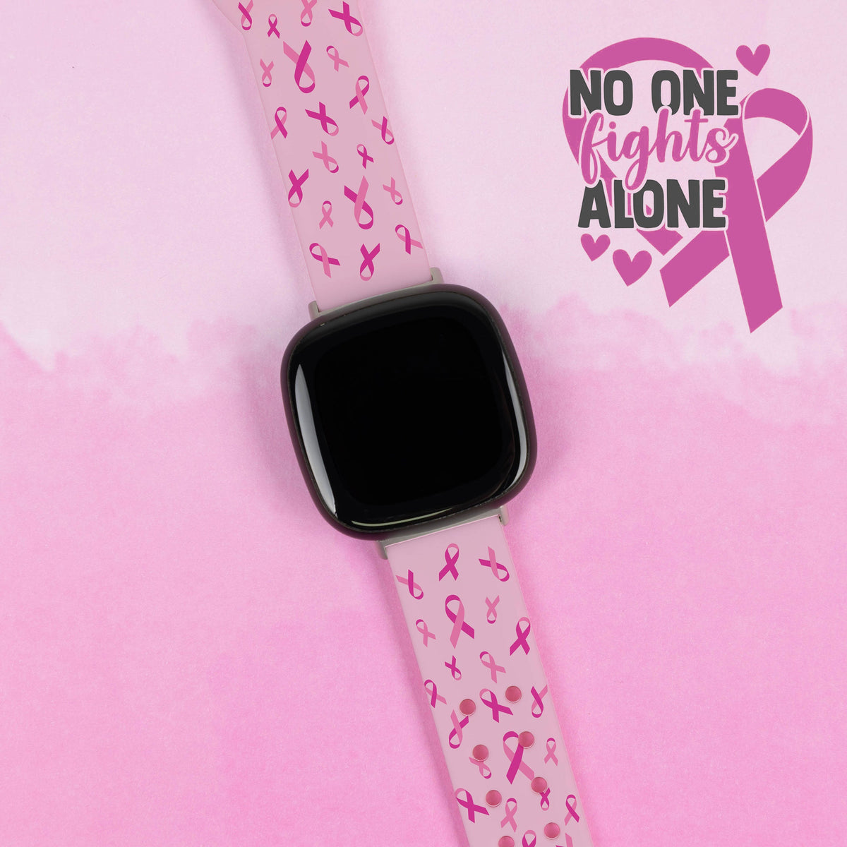 Breast Cancer Awareness HD Fitbit Versa 3 & Sense 1 Watch Band
