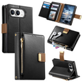 iPhone Duo Luxe Wallet Case with Zipper Pocket, Card Holder & Kickstand