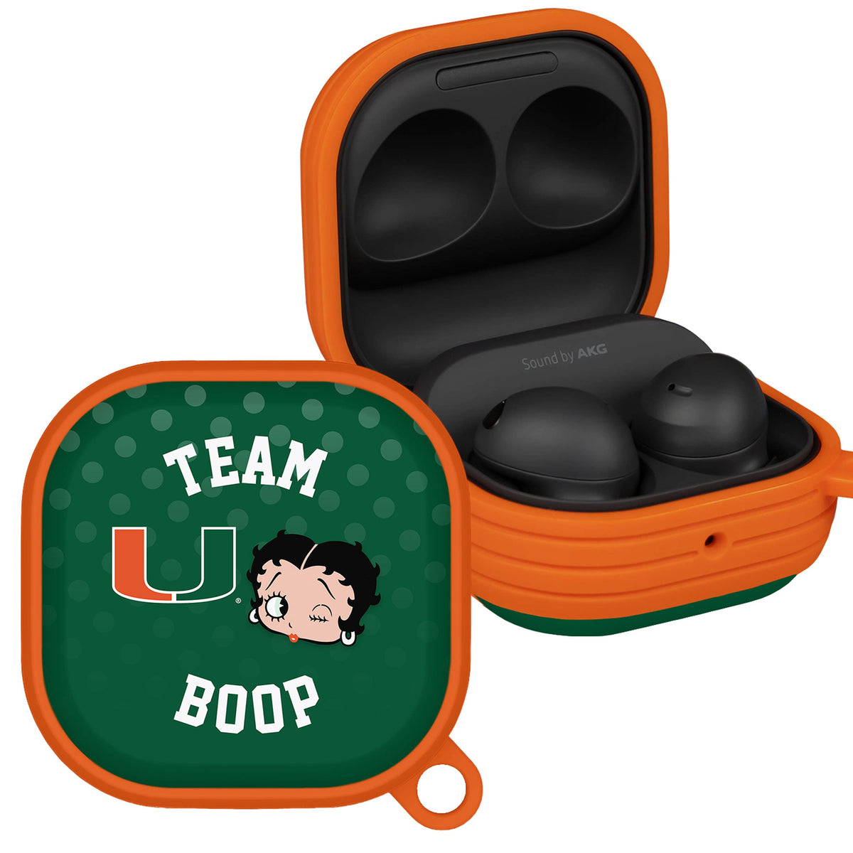 Miami Hurricanes X Betty Boop HDX Samsung Galaxy Buds Pro & Buds Live Case Cover