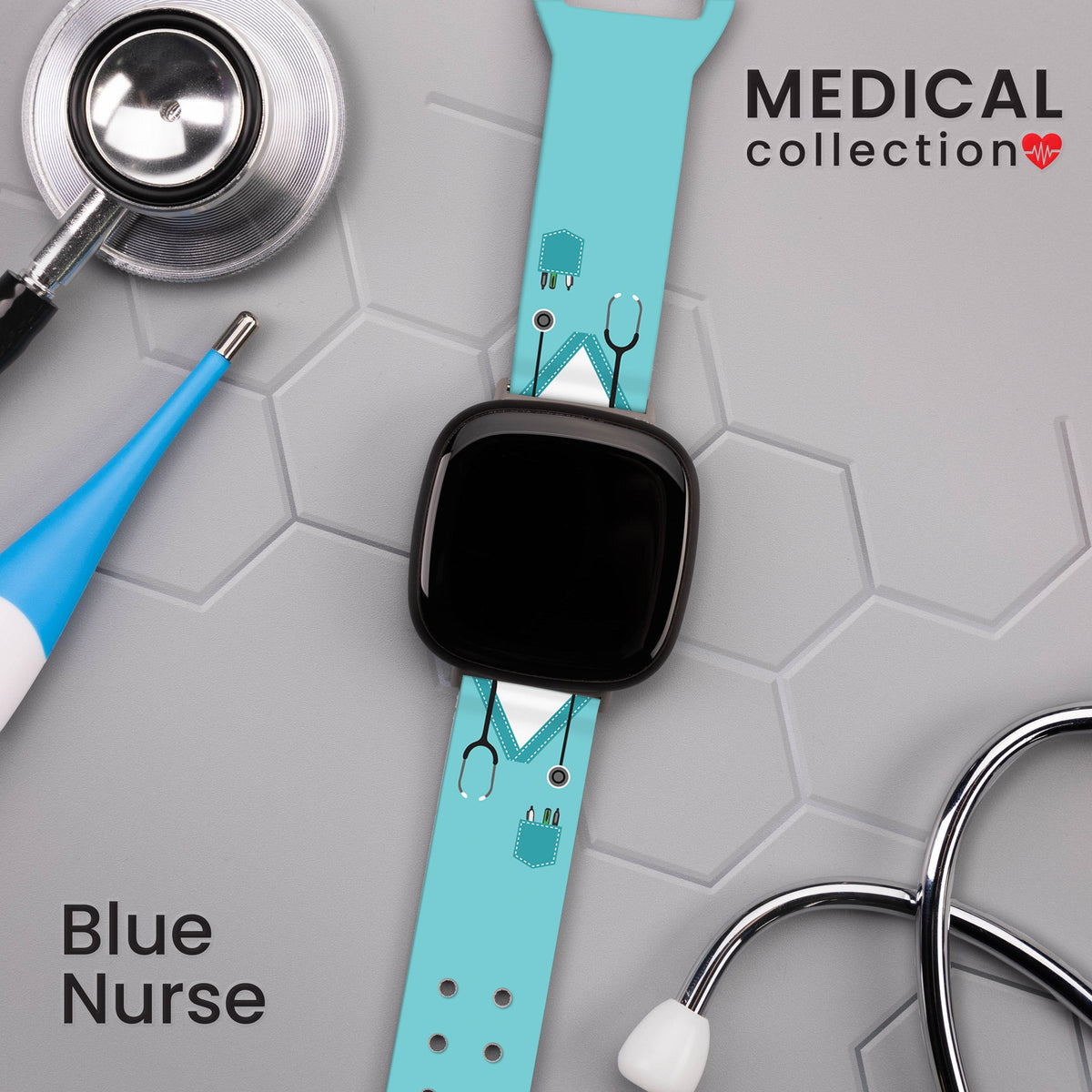 Nursing HD Fitbit Versa 3 and Sense 1 Watch Band