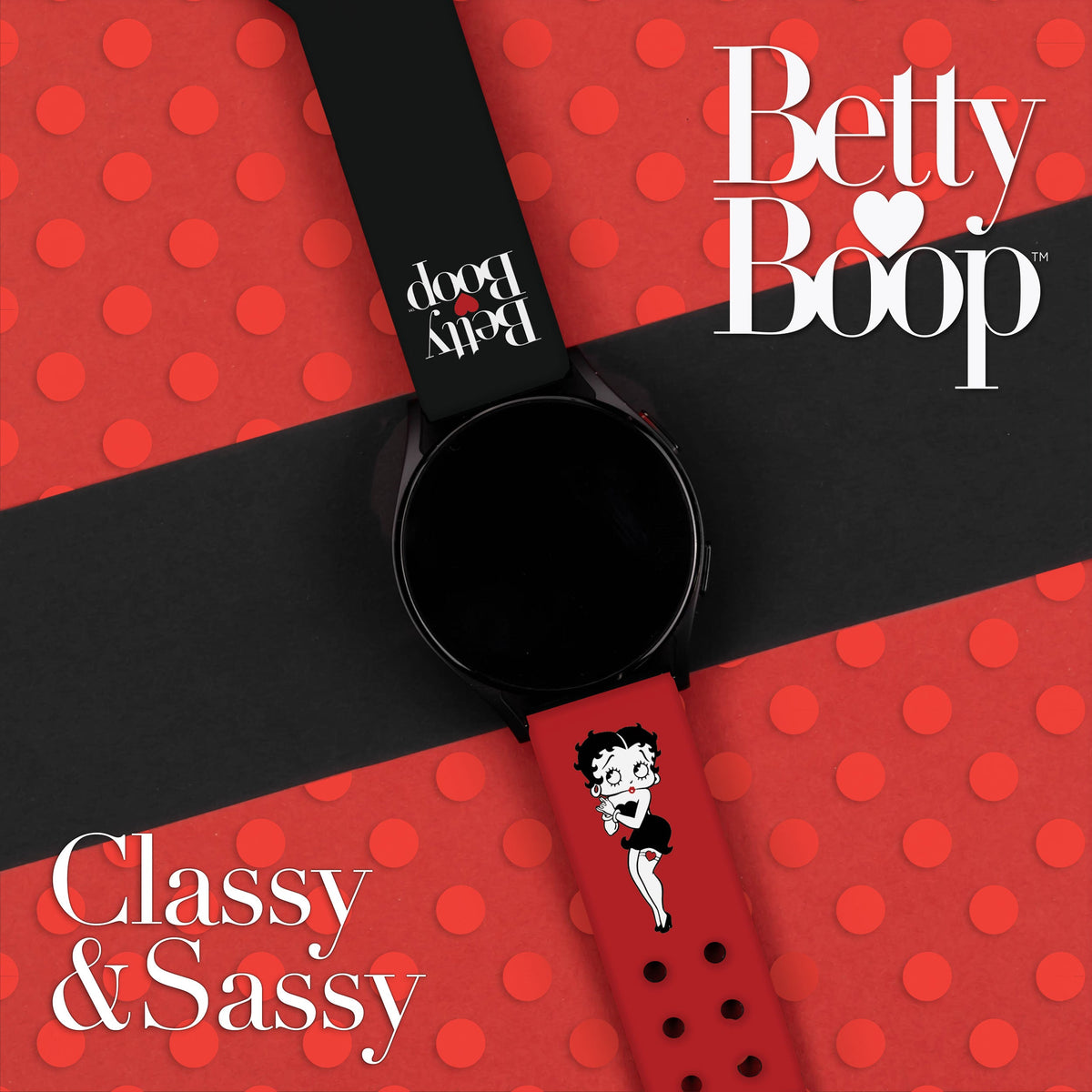Betty Boop Classic HD  Watchband for Samsung, Garmin, Fossil, and More