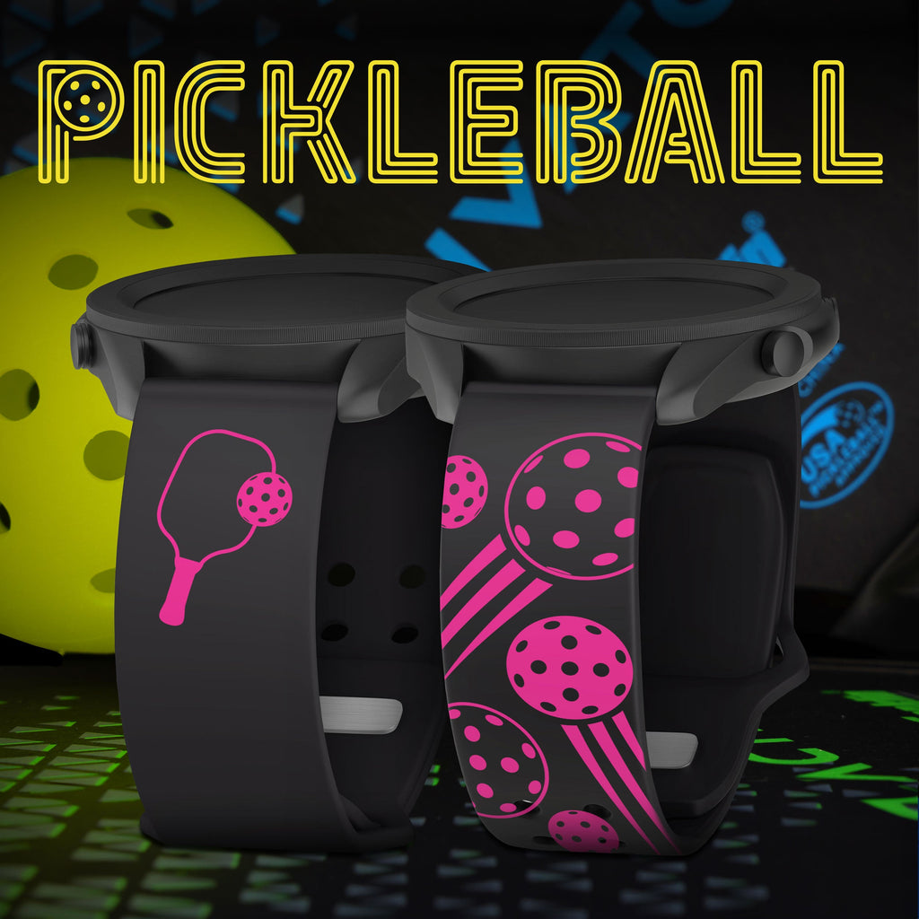 Pickleball HD  Watchband for Samsung, Garmin, Fossil, and More