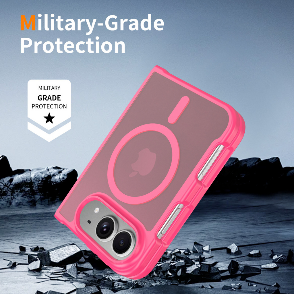iPhone Duo FrostGuard MagSafe Case – Slim Translucent Frosted Rugged Protective Cover