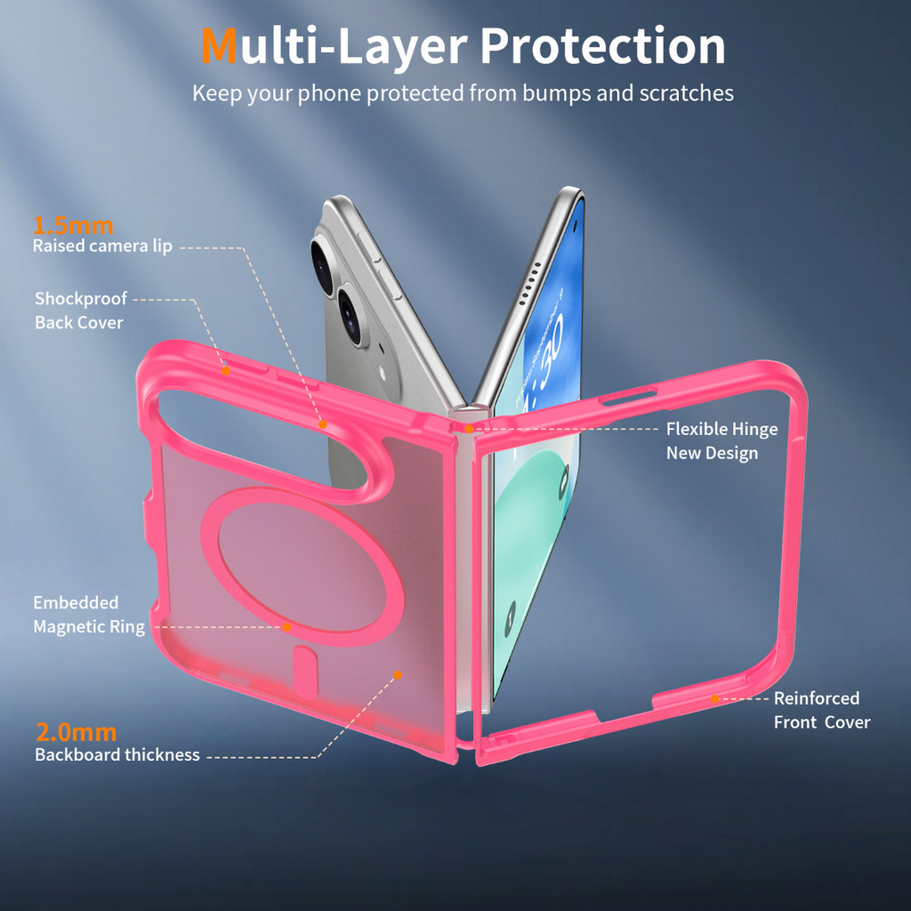 iPhone Duo FrostGuard MagSafe Case – Slim Translucent Frosted Rugged Protective Cover