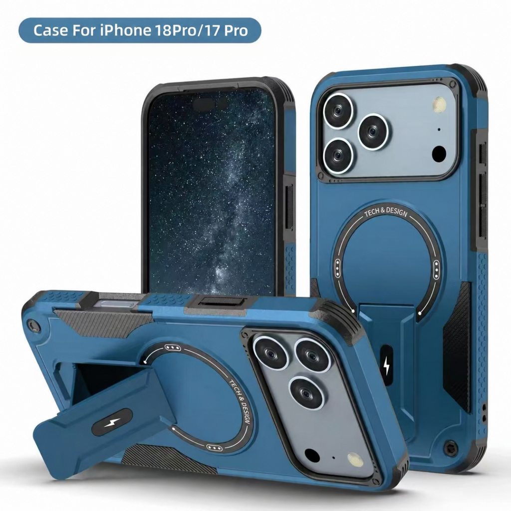 ProStand Magnetic Shockproof Case with Invisible Kickstand – iPhone 17 Pro & iPhone 18 Pro