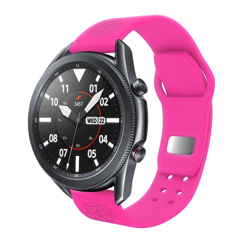 Firefighter First Responder  Watchband for Samsung, Garmin, Fossil, and More for Samsung, Garmin, Fossil, and More