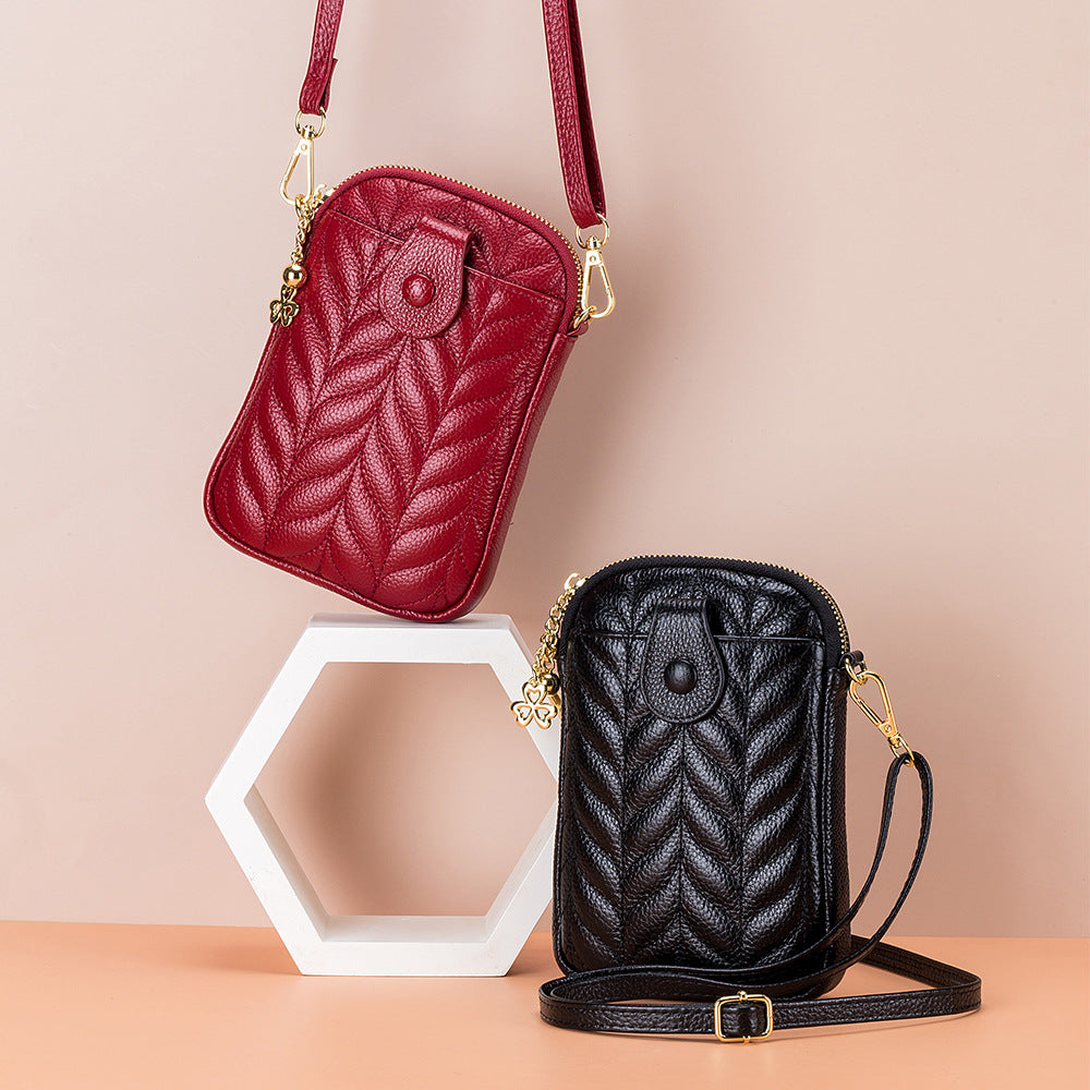 Leather Mobile Trendy Soft Leisure Mini Phone Bags