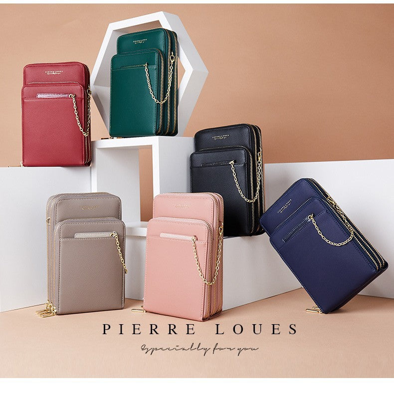 Women's Attractive Zipper Mobile Fashion Trend Phone Bags