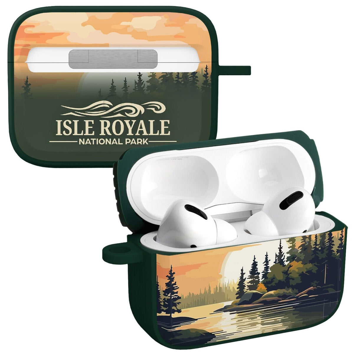 National Parks Isla Royale HDX Apple Airpods Pro 1 & 2 Case Cover