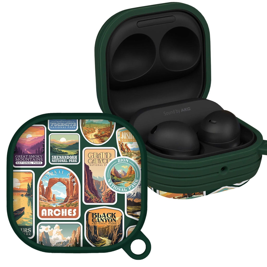 National Parks Stickers HDX Samsung Galaxy Buds Pro & Buds Live Case Cover